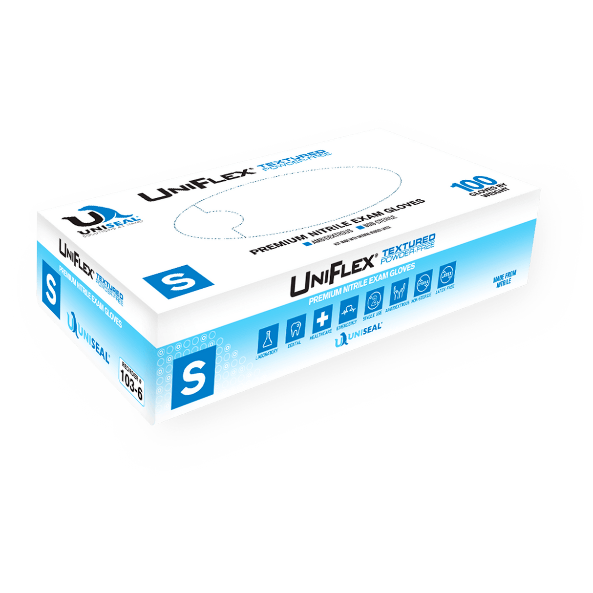 UniFlex ® Powder Free Textured Nitrile Exam Gloves