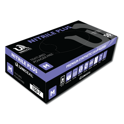 Uniseal®  Nitrile Exam Gloves – Nitrile Plus Powder-Free