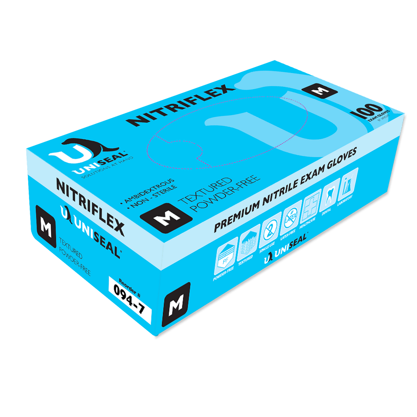 Uniseal® Nitriflex® Nitrile Exam Gloves – Nitrile Powder-Free