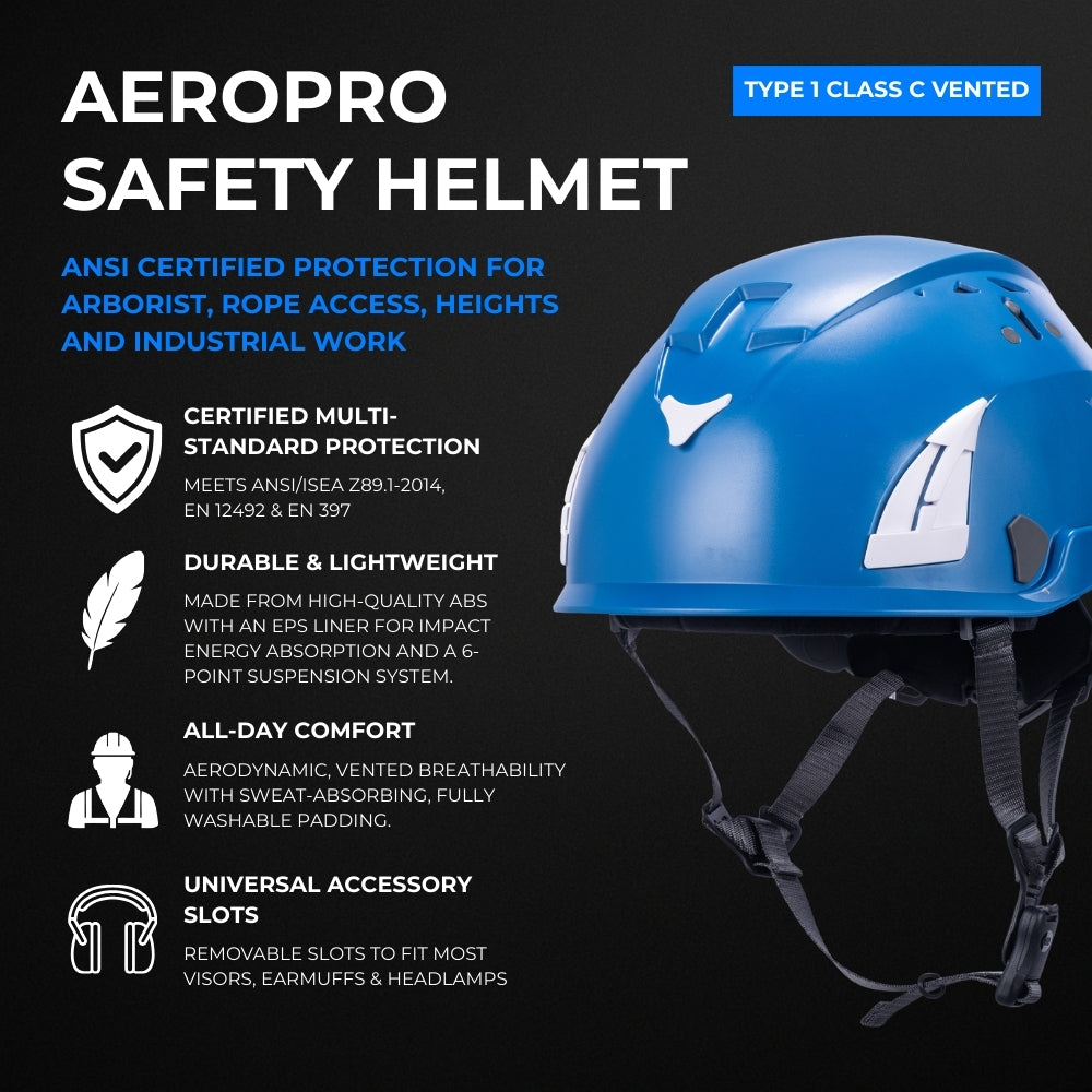 AeroPro Type 1 Class C (Vented) Safety Helmet