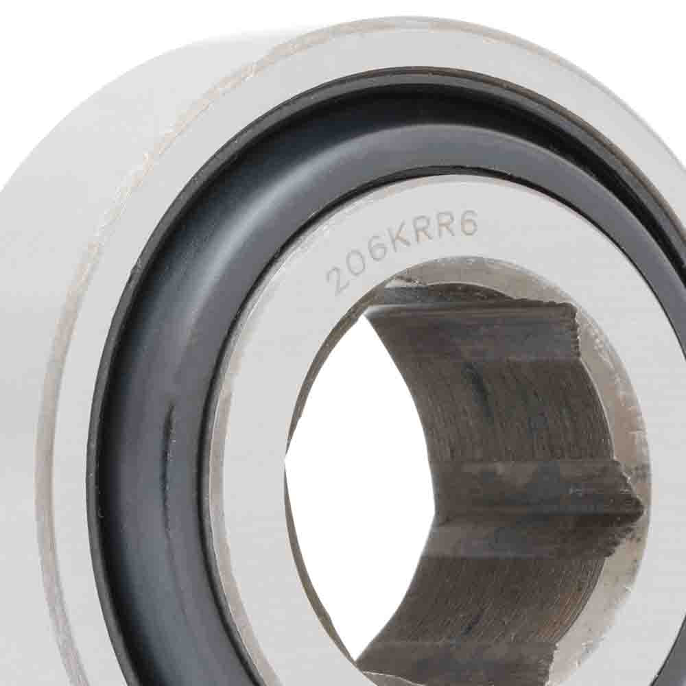 206KRR6 - Agricultural Bearing, 1.001 in Bore (ID) - Hex Bore