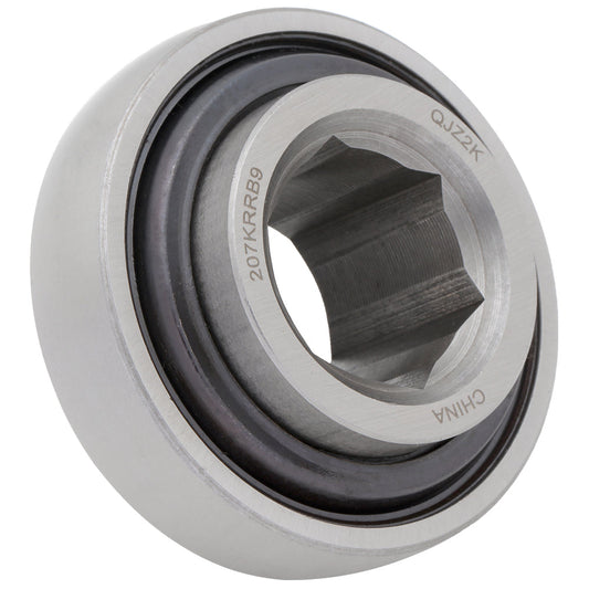 207KRRB9 - Agricultural Bearing, 1.126 in Bore (ID) - Hex Bore