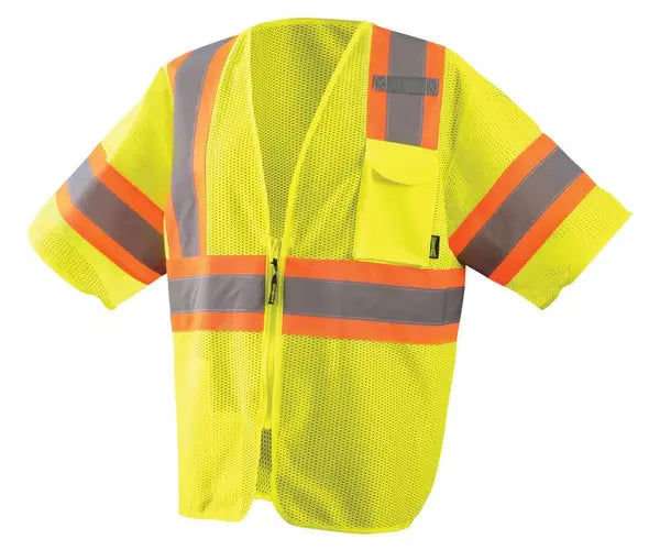 Mesh Two-Tone Vest W/Zipper