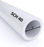 VENTRAL Schedule 40 PVC Pipe 6 Inch (6.625 OD), White, Cut Lengths for Plumbing, Landscape, Irrigation