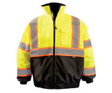 2-In-1 Black Bottom X-Back Quilted Bomber Jacket