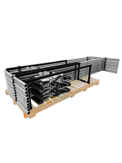 Frontline GUS10 Guardrail System Non-Penetrating Complete 100' Kit - OSHA Compliant