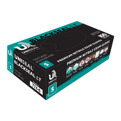 Uniseal®  Nitrile Exam Gloves – BlackSeal LT Powder-Free
