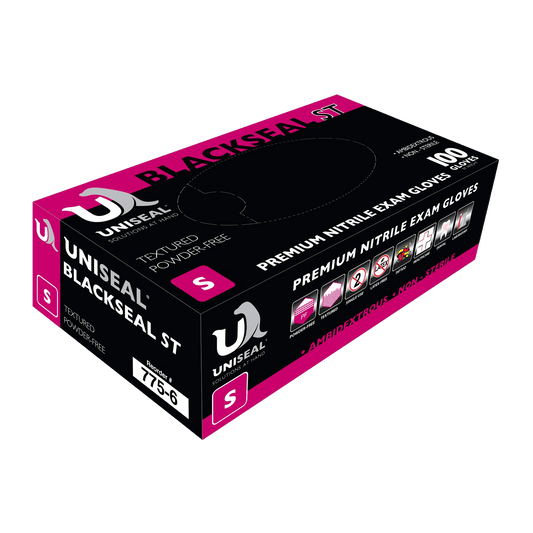 Uniseal®  Nitrile Exam Gloves – BlackSeal ST Powder-Free