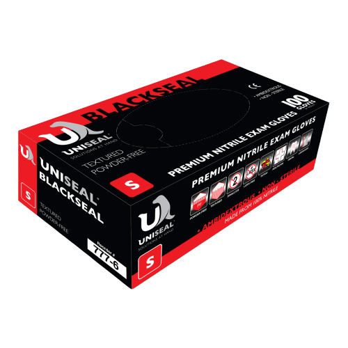 Uniseal®  Nitrile Exam Gloves – BlackSeal Powder-Free