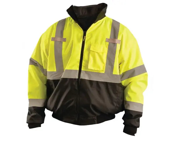 3-In-1 Black Bottom Fleece Bomber Jacket