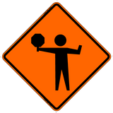 Flagger (Symbol) w/ Paddle (RUS)