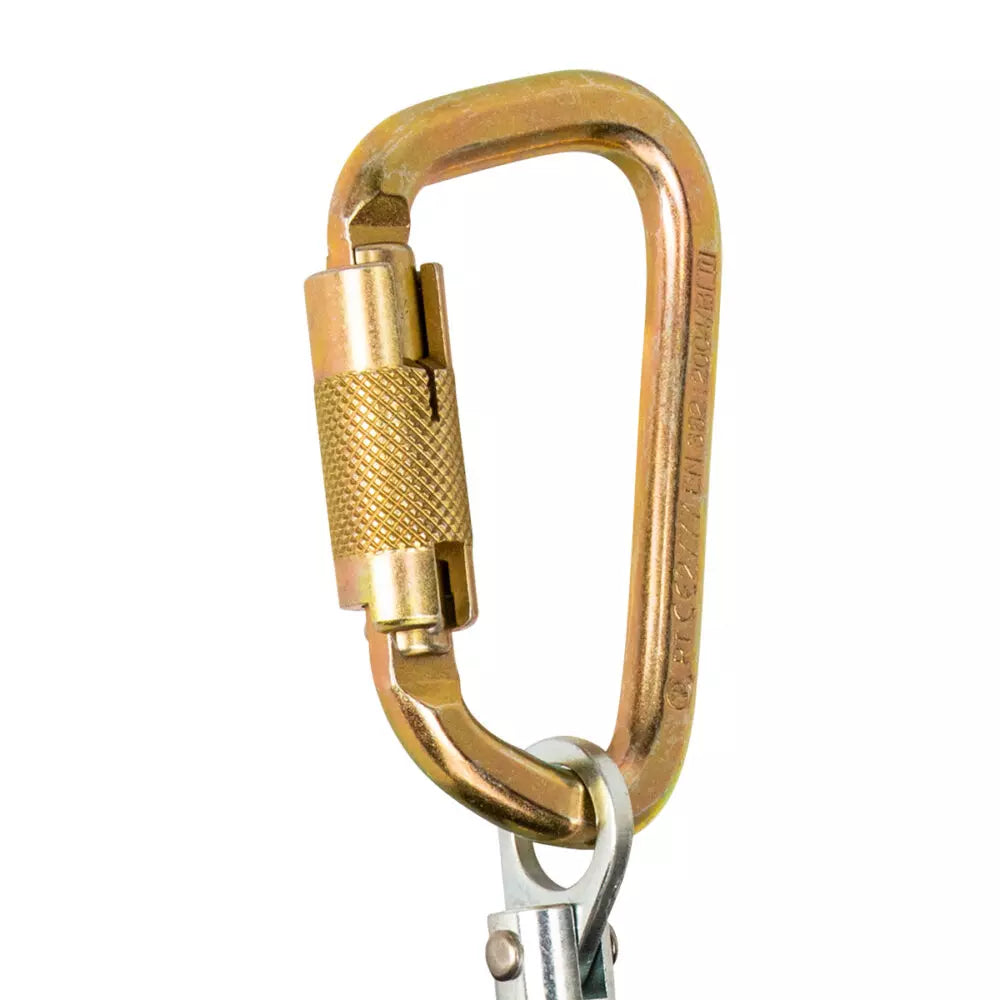 Latitude HD 7' Single Web SRL-P: Carabiner, 20" Tie-Back, Tie-Back Snap Hook - Image 2