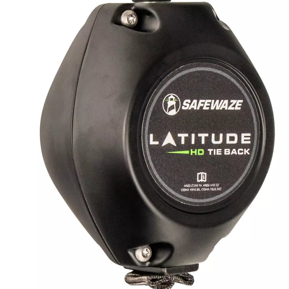 Latitude HD 7' Single Web SRL-P: Carabiner, 20" Tie-Back, Tie-Back Snap Hook - Image 3