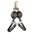 Latitude HD 7' Dual Web SRL-P: FS-EX313, Carabiner, 20" Tie-back, Tie-Back Snap Hooks