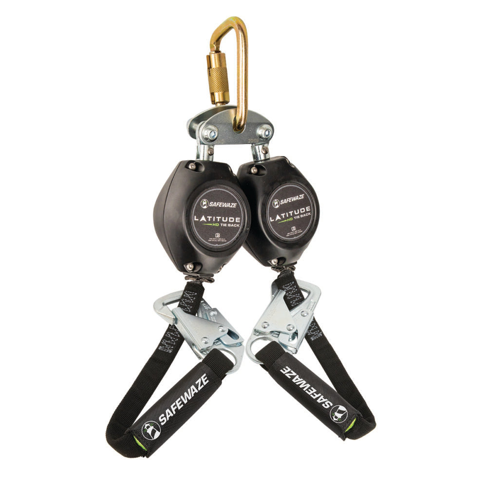 Latitude HD 7' Dual Web SRL-P: FS-EX313, Carabiner, 20" Tie-back, Tie-Back Snap Hooks