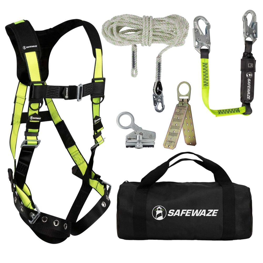 PRO Bag Roof Kit: FS185 Harness, FS700-50 VLL, FS1118-DC Grab, FS560-3 Lanyard, FS870 Anchor, FS8150 Bag