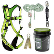 PRO+ Bucket Roof Kit: FS-FLEX185 Harness, FS700-50GA VLL, FS8800SP-H Absorber, FS870 Anchor