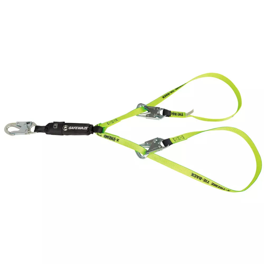 PRO 6' Tie-Back Energy Absorbing Lanyard: Dual Leg