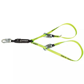 PRO 6' Tie-Back Energy Absorbing Lanyard: Dual Leg