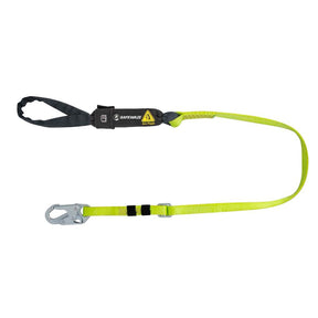 Arc Flash 4'-6' Adjustable Energy Absorbing Lanyard: Snap Hook, Soft Loop