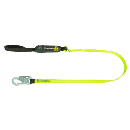 Arc Flash 6' Energy Absorbing Lanyard: Snap Hook, Soft Loop