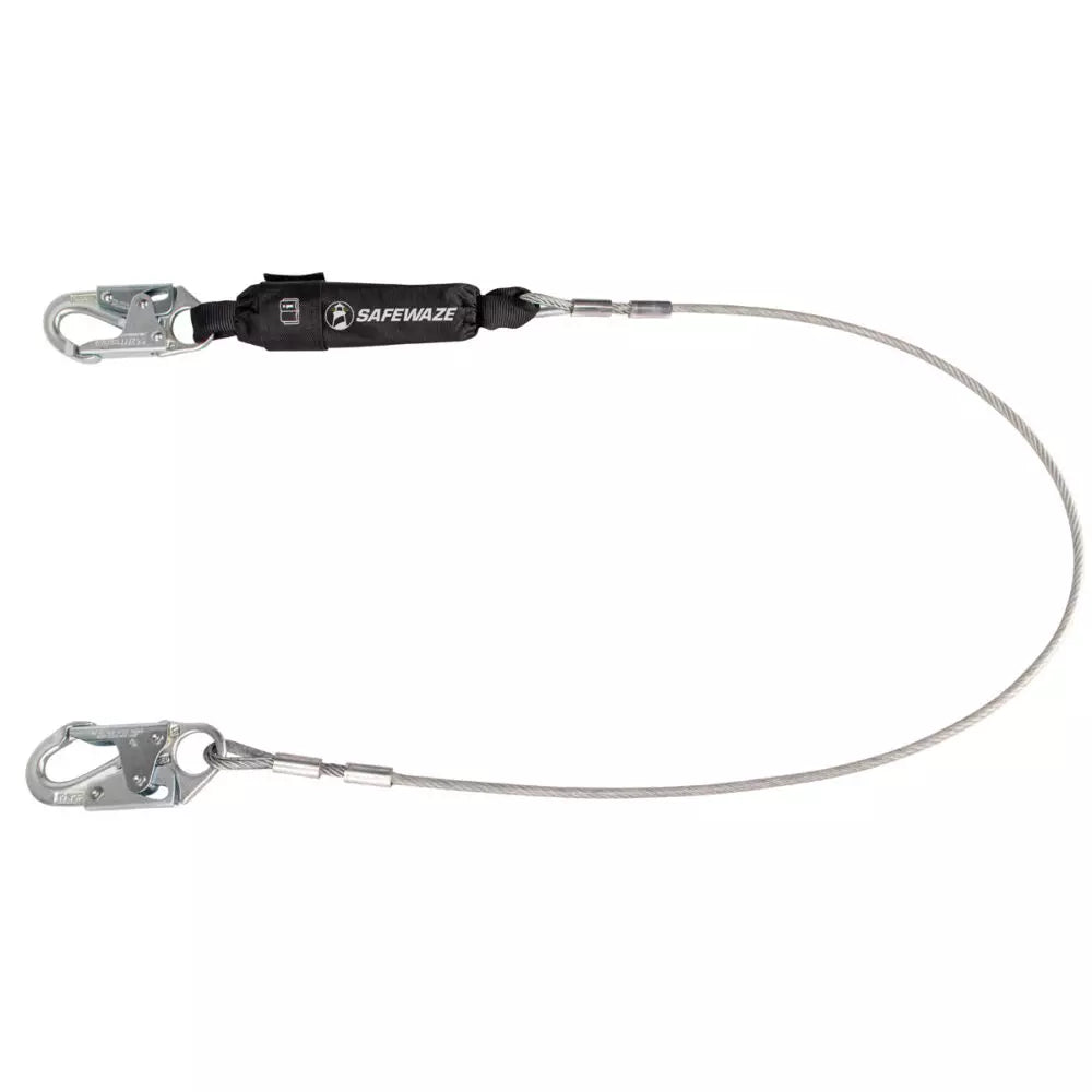 PRO 6' Cable Energy Absorbing Lanyard: Snap Hook