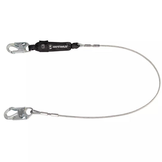PRO 6' Cable Energy Absorbing Lanyard: Snap Hook