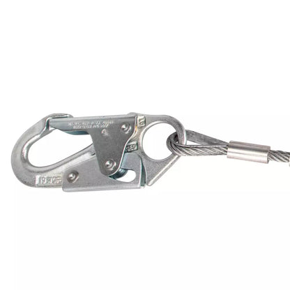PRO 6' Cable Energy Absorbing Lanyard: Snap Hook - Image 3
