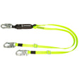 PRO 4'-6' Adjustable Energy Absorbing Lanyard: Dual Leg, Snap Hooks