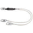 PRO 6' Cable Energy Absorbing Lanyard: Dual Leg, Snap Hooks