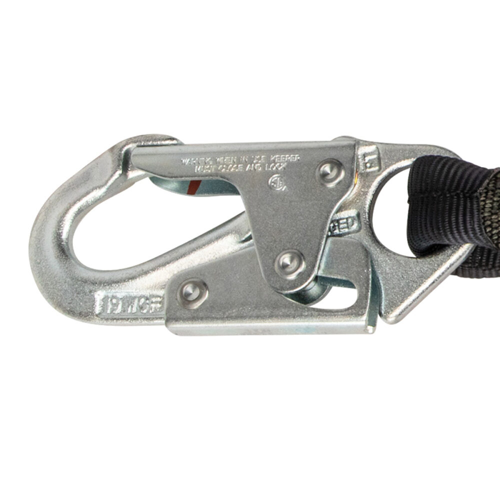 PRO 6' Stretch Energy Absorbing Lanyard: Dual Leg, Snap Hooks - Image 3