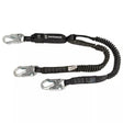 PRO 6' Stretch Energy Absorbing Lanyard: Dual Leg, Snap Hooks