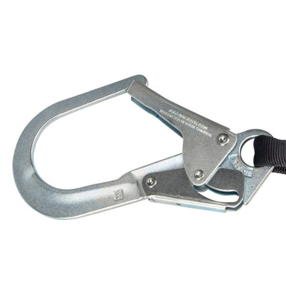 PRO 6' Stretch Energy Absorbing Lanyard: Dual Leg, Rebar Hooks - Image 3