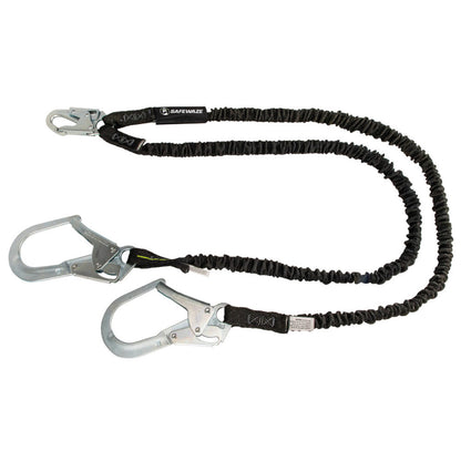 PRO 6' Internal Energy Absorbing Lanyard: Dual Leg, Rebar Hooks