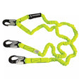 PRO 6' Stretch Internal Energy Absorbing Lanyard: Dual Leg, Alu Snap Hooks