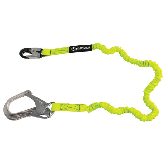 PRO 6' Stretch Internal Energy Absorbing Lanyard: Alu Rebar Hook