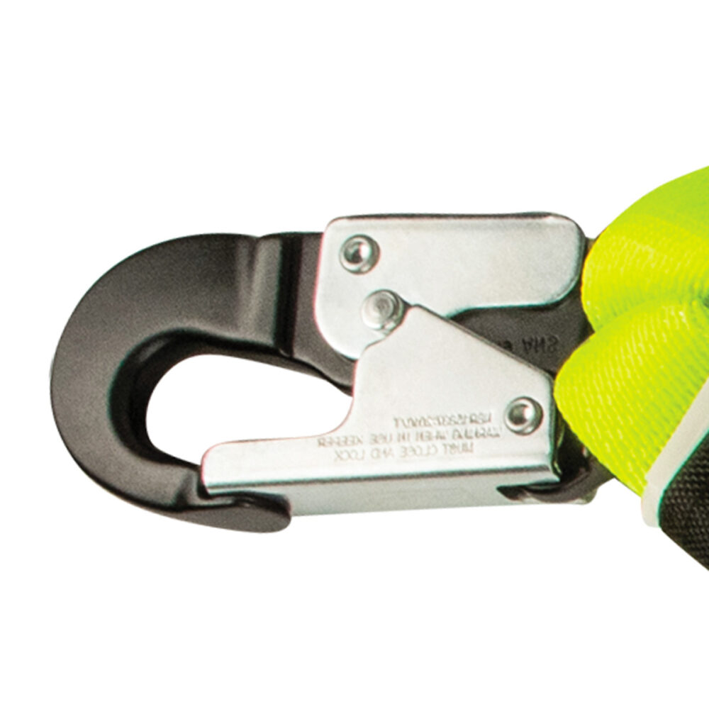 PRO 6' Stretch Internal Energy Absorbing Lanyard: Dual Leg, Alu Rebar Hooks - Image 2