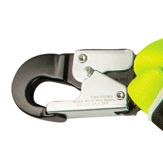 PRO 6' Stretch Internal Energy Absorbing Lanyard: Dual Leg, Alu Rebar Hooks - Image 2
