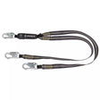 Welding 6' Energy Absorbing Lanyard: Dual Leg, Snap Hooks