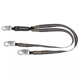 Welding 6' Energy Absorbing Lanyard: Dual Leg, Snap Hooks