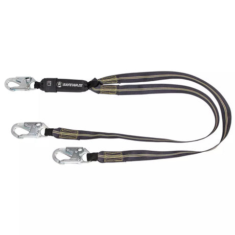Welding 6' Energy Absorbing Lanyard: Dual Leg, Snap Hooks