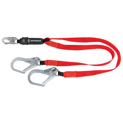 Welding 6' Energy Absorbing Lanyard: Dual Leg, Rebar Hooks