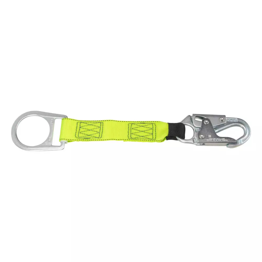 18" D-ring Extender: Snap Hook, D-ring