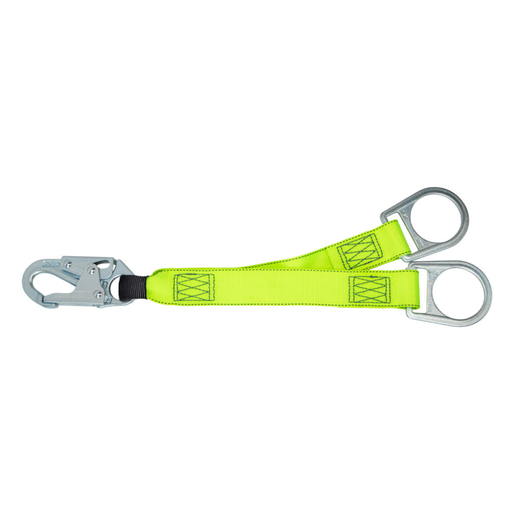18" D-ring Extender: Snap Hook, 2 D-rings
