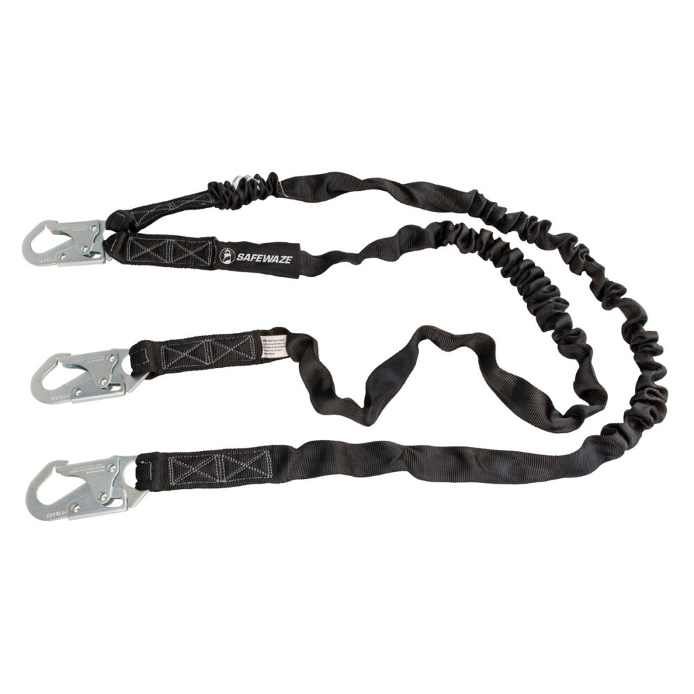V-Line 6' Internal Energy Absorbing Lanyard: Dual Leg, Snap Hooks