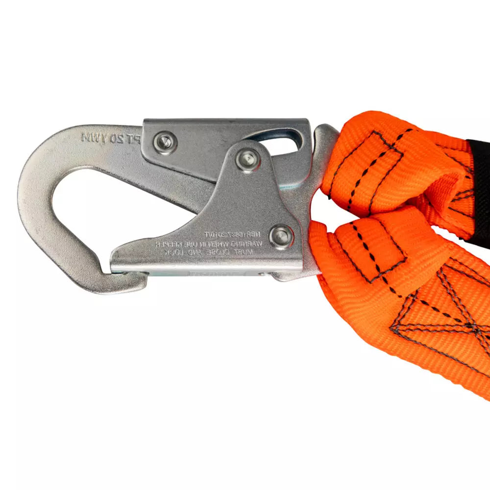 V-Line 6' Stretch Internal Energy Absorbing Lanyard: Dual Leg, Snap Hooks - Image 2