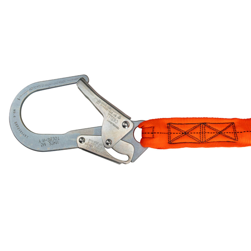 V-Line 6' Stretch Internal Energy Absorbing Lanyard: Dual Leg, Rebar Hooks - Image 4