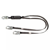Heavyweight 6' Energy Absorbing Lanyard: Dual Leg, Snap Hooks