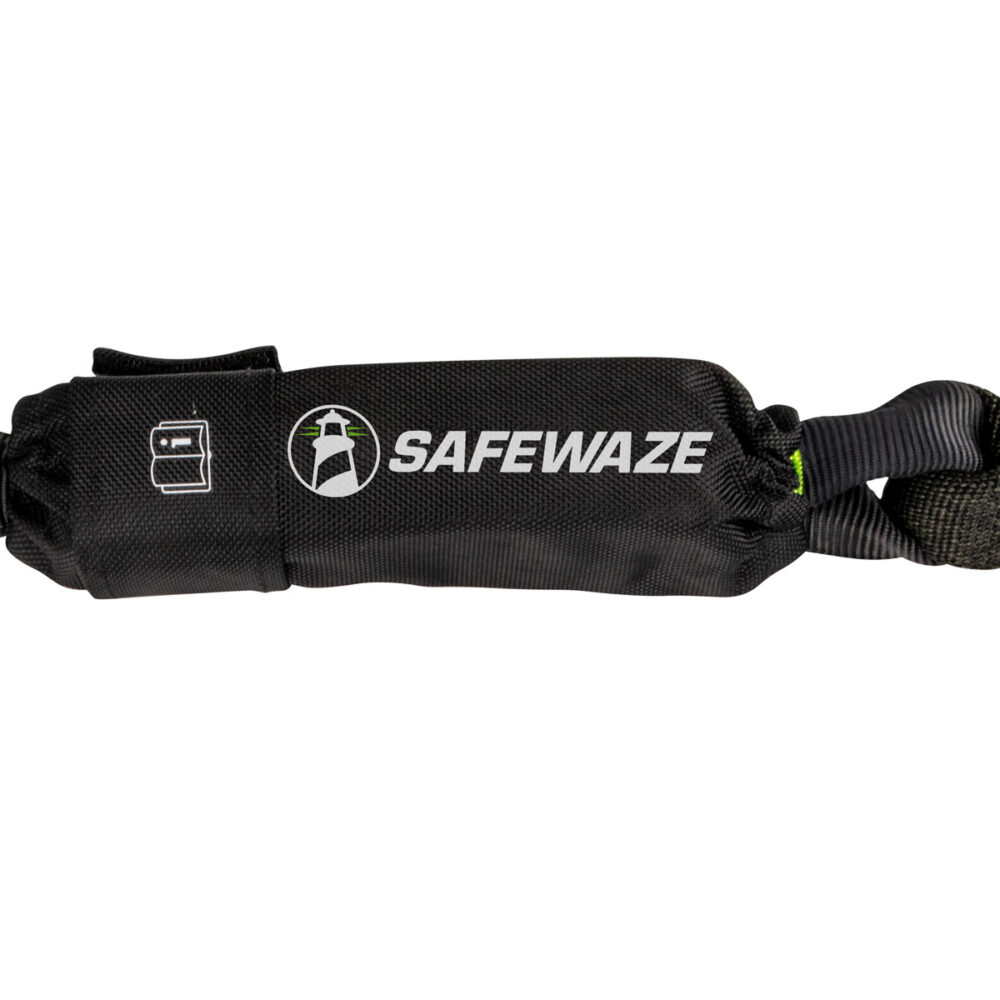 PRO 6' Stretch Energy Absorbing Lanyard: 12' FF Dual Leg, Alu Rebar Hooks, Rescue Rings - Image 3