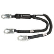 PRO 6' Stretch Energy Absorbing Lanyard: 12' FF Dual Leg, Snap Hooks
